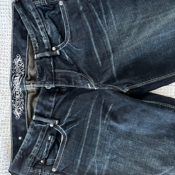 Express Women's Dark Wash Skinny Jeans - Picture 4 of 9